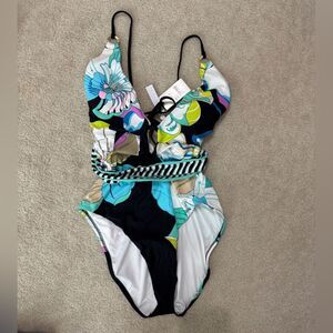 Women’s Trina Turk One Piece Bathing Suit Sz 14 NWT